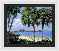 Naples Pier Naples Florida - Framed Print