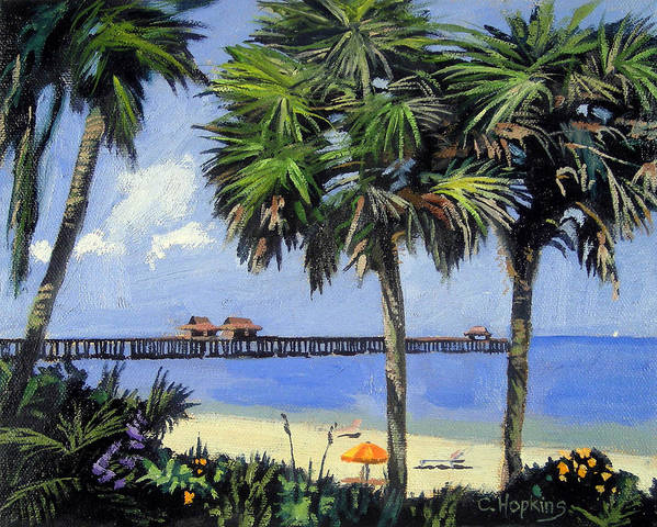 Naples Pier Naples Florida - Art Print