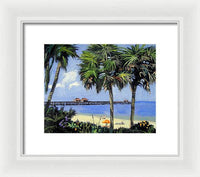 Naples Pier Naples Florida - Framed Print