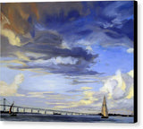 Newport Bridge Newport Rhode Island - Canvas Print