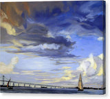 Newport Bridge Newport Rhode Island - Canvas Print
