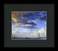 Newport Bridge Newport Rhode Island - Framed Print