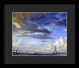 Newport Bridge Newport Rhode Island - Framed Print