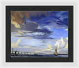 Newport Bridge Newport Rhode Island - Framed Print