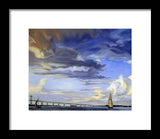 Newport Bridge Newport Rhode Island - Framed Print