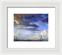 Newport Bridge Newport Rhode Island - Framed Print