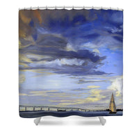 Newport Bridge Newport Rhode Island - Shower Curtain