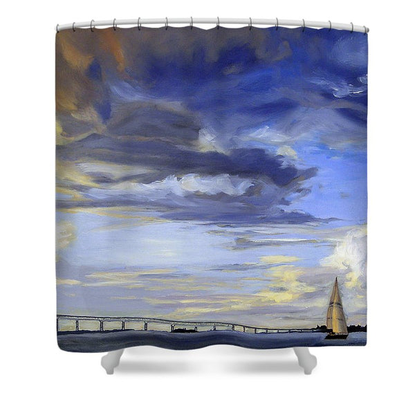 Newport Bridge Newport Rhode Island - Shower Curtain