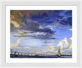 Newport Bridge Newport Rhode Island - Framed Print