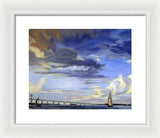 Newport Bridge Newport Rhode Island - Framed Print