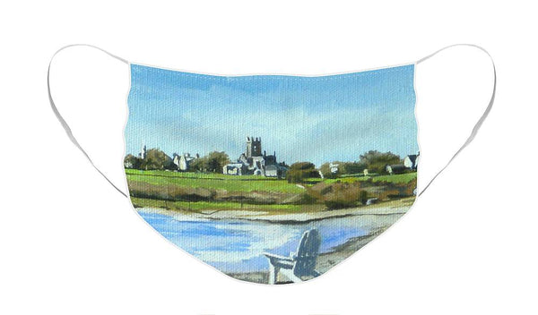 Second Beach Newport Rhode Island - Face Mask