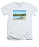 Second Beach Newport Rhode Island - Men's V-Neck T-Shirt