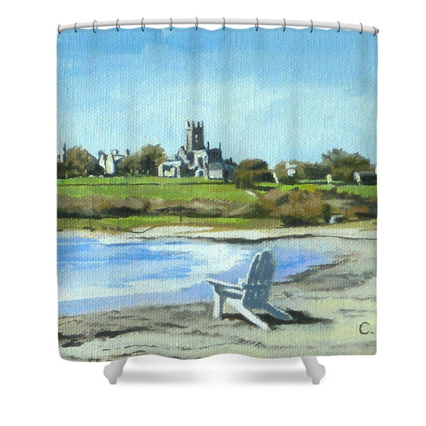 Second Beach Newport Rhode Island - Shower Curtain