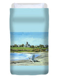 Second Beach Newport Rhode Island - Duvet Cover