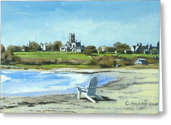 Second Beach Newport Rhode Island - Greeting Card