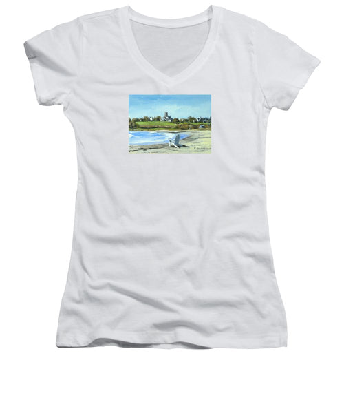 Second Beach Newport Rhode Island - Women's V-Neck