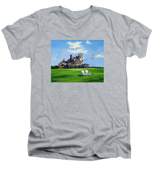 Castle Hill Inn Newport Rhode Island - Men's V-Neck T-Shirt