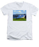 Goat Island Lighthouse Newport Rhode Island - Men's V-Neck T-Shirt