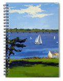 Goat Island Lighthouse Newport Rhode Island - Spiral Notebook