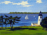 Goat Island Lighthouse Newport Rhode Island - Puzzle