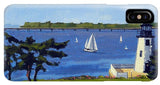 Goat Island Lighthouse Newport Rhode Island - Phone Case