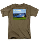Goat Island Lighthouse Newport Rhode Island - Men's T-Shirt  (Regular Fit)