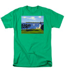 Goat Island Lighthouse Newport Rhode Island - Men's T-Shirt  (Regular Fit)