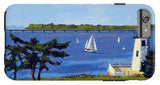 Goat Island Lighthouse Newport Rhode Island - Phone Case