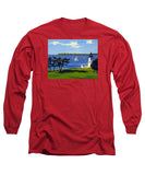 Goat Island Lighthouse Newport Rhode Island - Long Sleeve T-Shirt