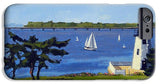 Goat Island Lighthouse Newport Rhode Island - Phone Case
