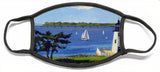 Goat Island Lighthouse Newport Rhode Island - Face Mask