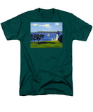 Goat Island Lighthouse Newport Rhode Island - Men's T-Shirt  (Regular Fit)