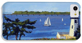 Goat Island Lighthouse Newport Rhode Island - Phone Case