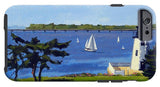 Goat Island Lighthouse Newport Rhode Island - Phone Case