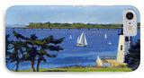 Goat Island Lighthouse Newport Rhode Island - Phone Case
