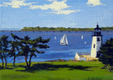 Goat Island Lighthouse Newport Rhode Island - Puzzle