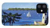 Goat Island Lighthouse Newport Rhode Island - Phone Case