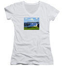 Goat Island Lighthouse Newport Rhode Island - Women's V-Neck
