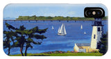 Goat Island Lighthouse Newport Rhode Island - Phone Case