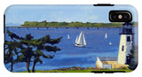 Goat Island Lighthouse Newport Rhode Island - Phone Case