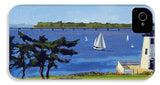 Goat Island Lighthouse Newport Rhode Island - Phone Case