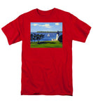 Goat Island Lighthouse Newport Rhode Island - Men's T-Shirt  (Regular Fit)