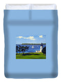 Goat Island Lighthouse Newport Rhode Island - Duvet Cover