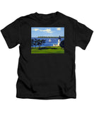 Goat Island Lighthouse Newport Rhode Island - Kids T-Shirt