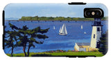 Goat Island Lighthouse Newport Rhode Island - Phone Case