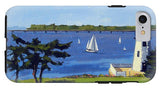 Goat Island Lighthouse Newport Rhode Island - Phone Case