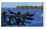Goat Island Lighthouse Newport Rhode Island - Yoga Mat