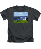 Goat Island Lighthouse Newport Rhode Island - Kids T-Shirt