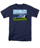 Goat Island Lighthouse Newport Rhode Island - Men's T-Shirt  (Regular Fit)