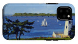 Goat Island Lighthouse Newport Rhode Island - Phone Case